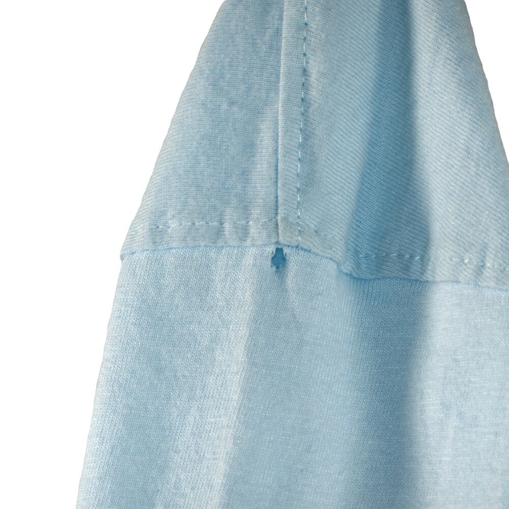 NWT Hudson & Barrow Mens T Shirt Baby Blue Size 3X Collared 3 Button Cotton - Picture 4 of 8